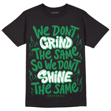 Jordan 1 Low Lucky Green DopeSkill T-Shirt Grind Shine Graphic Streetwear - Black