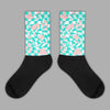 Green Snakeskin Dunk Low Sublimated Socks Mushroom Graphic