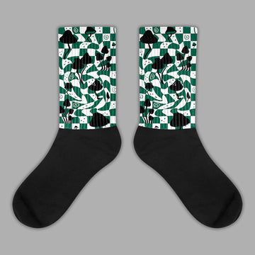 Lottery Pack Malachite Green Dunk Low Sublimated Socks Mushroom Graphic