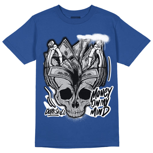 Brave Blue 13s DopeSkill Navy T-shirt MOMM Skull Graphic