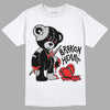 Black Metallic Chrome 6s DopeSkill T-Shirt Broken Heart Graphic - White