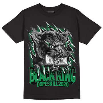 Jordan 1 Low Lucky Green DopeSkill T-Shirt Black King Graphic Streetwear - Black