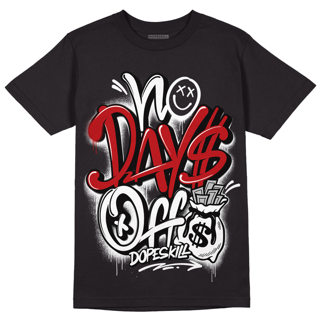 Playoffs 13s DopeSkill T-Shirt No Days Off Graphic - Black
