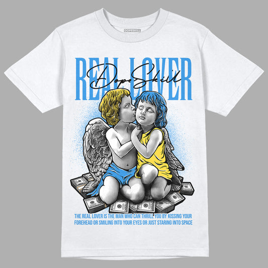 SB Dunk Low Homer DopeSkill T-Shirt Real Lover Graphic - White