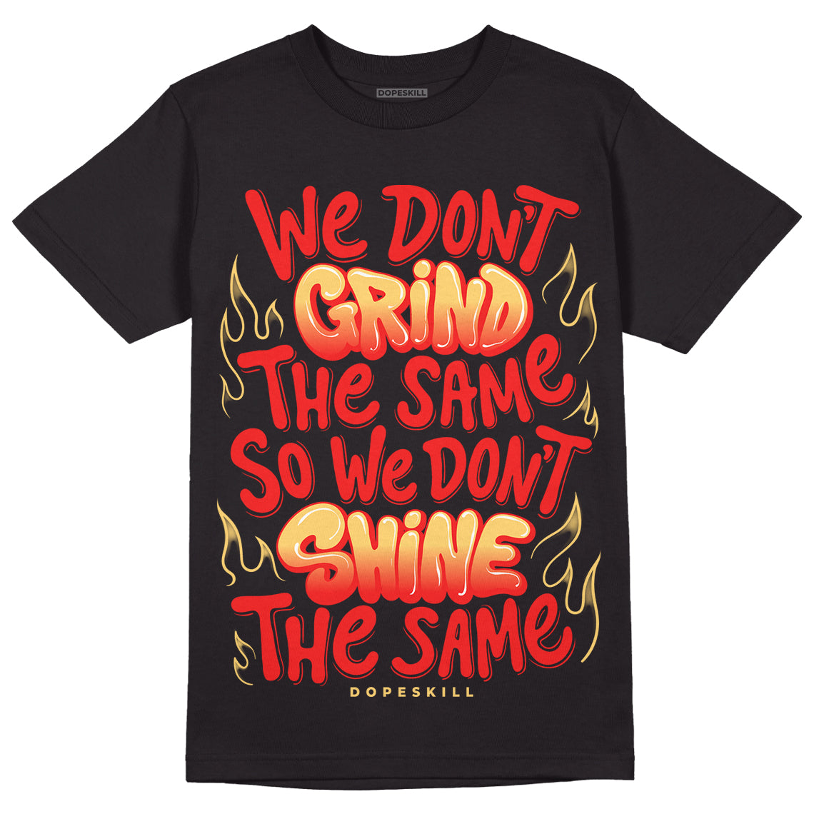 Dunk On Mars 5s DopeSkill T-Shirt Grind Shine Graphic - Black