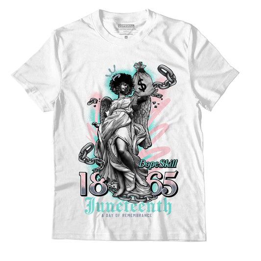 Jordan 5 Easter DopeSkill T-Shirt Juneteenth Graphic - White