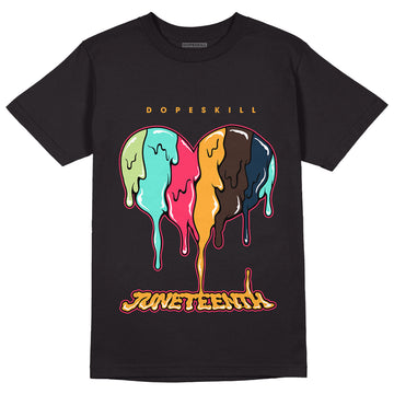 AJ 1 High OG Bio Hack DopeSkill T-Shirt Juneteenth Heart Graphic