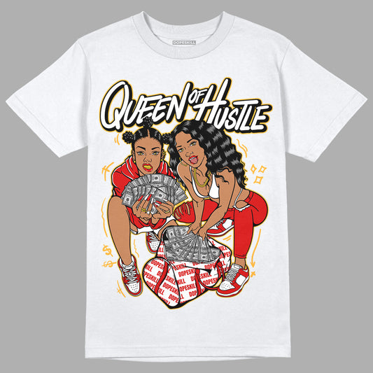 Dunk Low Gym Red DopeSkill T-Shirt Queen Of Hustle Graphic - White 