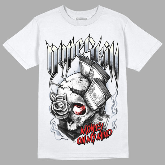 Jordan 3 Retro White Cement Reimagined DopeSkill T-Shirt Money On My Mind Graphic Streetwear - White