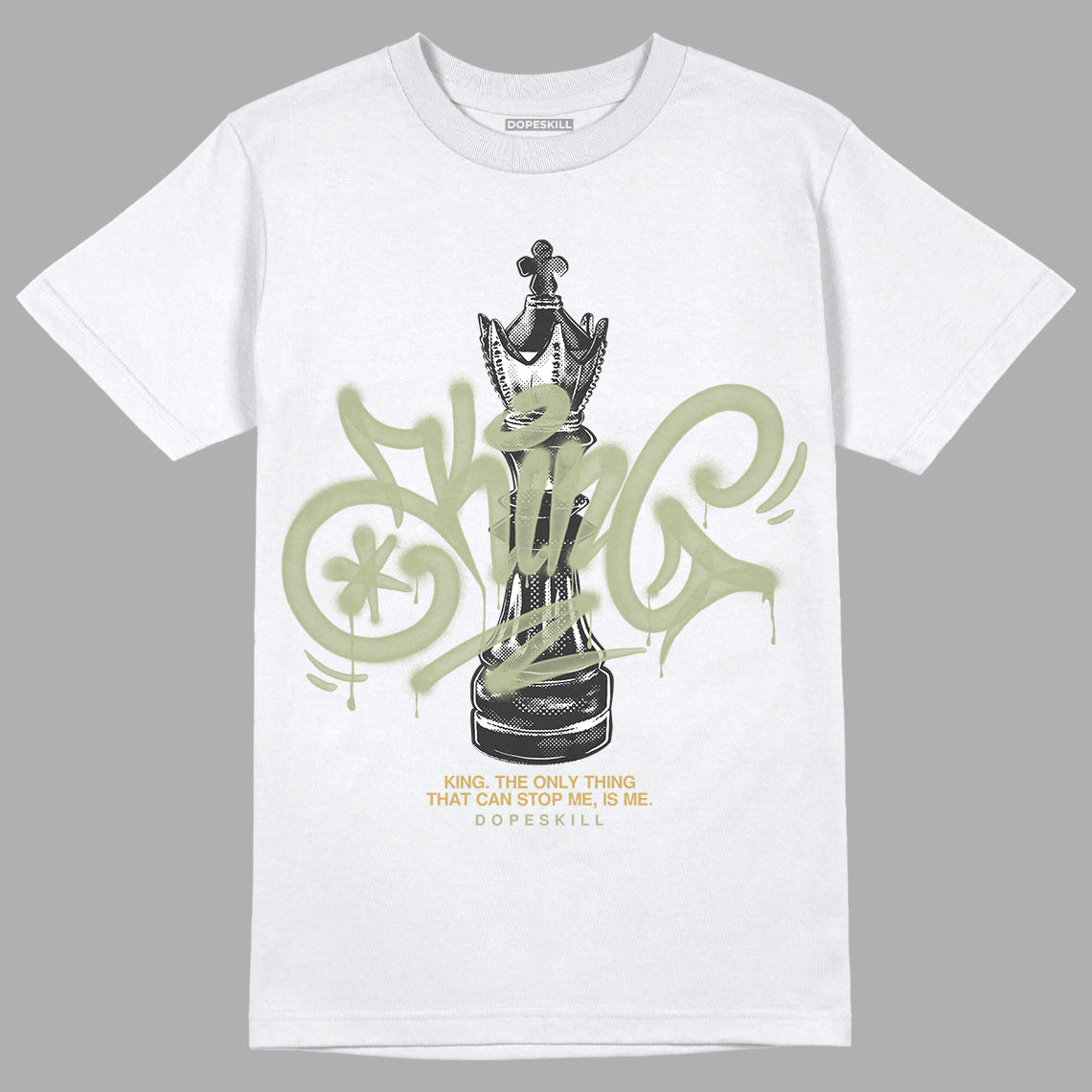 Jordan 5 Jade Horizon DopeSkill T-Shirt King Chess Graphic Streetwear - White