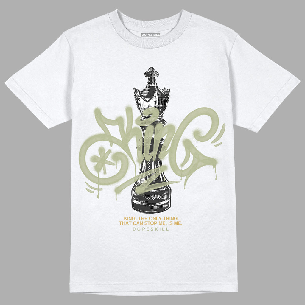 Jordan 5 Jade Horizon DopeSkill T-Shirt King Chess Graphic Streetwear - White