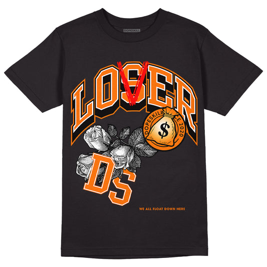 Wmns Dunk Low 'Magma Orange DopeSkill T-Shirt Loser Lover Graphic Streetwear - Black