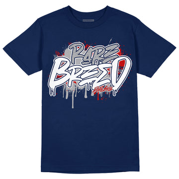 Midnight Navy 4s DopeSkill Midnight Navy T-shirt Rare Breed Graphic