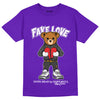 Jordan 3 Dark Iris DopeSkill Purple T-shirt Fake Love Graphic