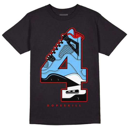 Travis Scott x Jordan 4 Retro 'Cactus Jack' DopeSkill T-Shirt No.4 Graphic Streetwear - Black 