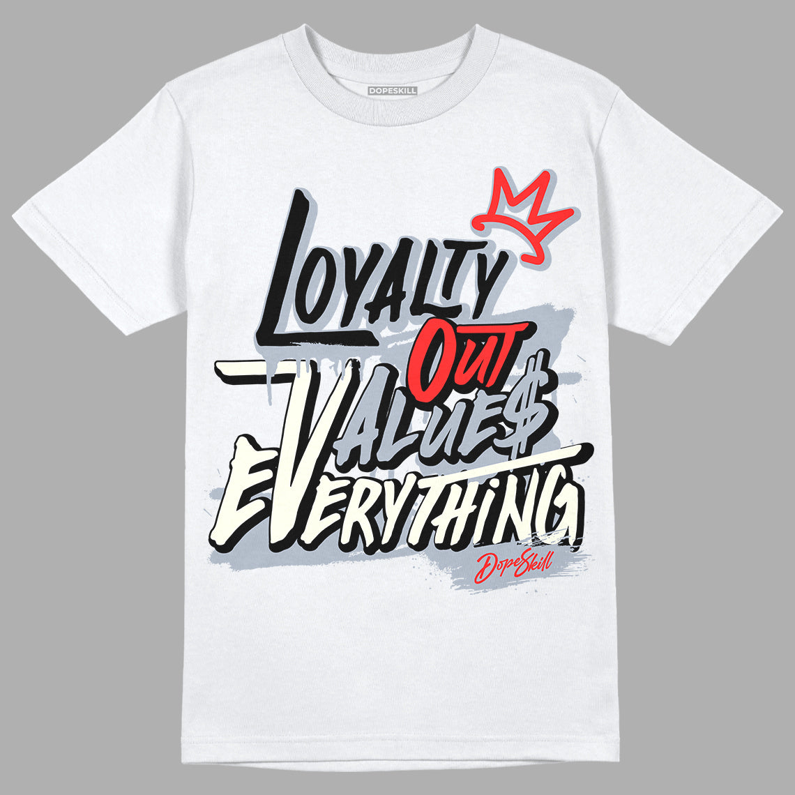 Jordan 3 Retro White Cement Reimagined DopeSkill T-Shirt LOVE Graphic Streetwear - White