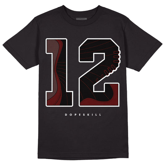 Jordan 12 x A Ma Maniére DopeSkill T-Shirt No.12 Graphic Streetwear - Black 