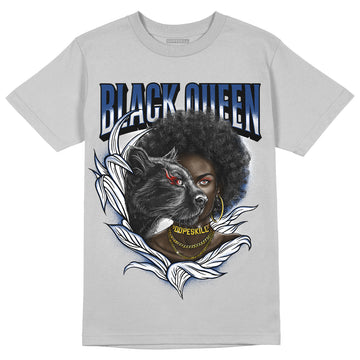 French Blue 13s DopeSkill Light Steel Grey T-shirt New Black Queen Graphic