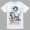 Midnight Navy 4s DopeSkill T-Shirt Show Me The Money Graphic - White