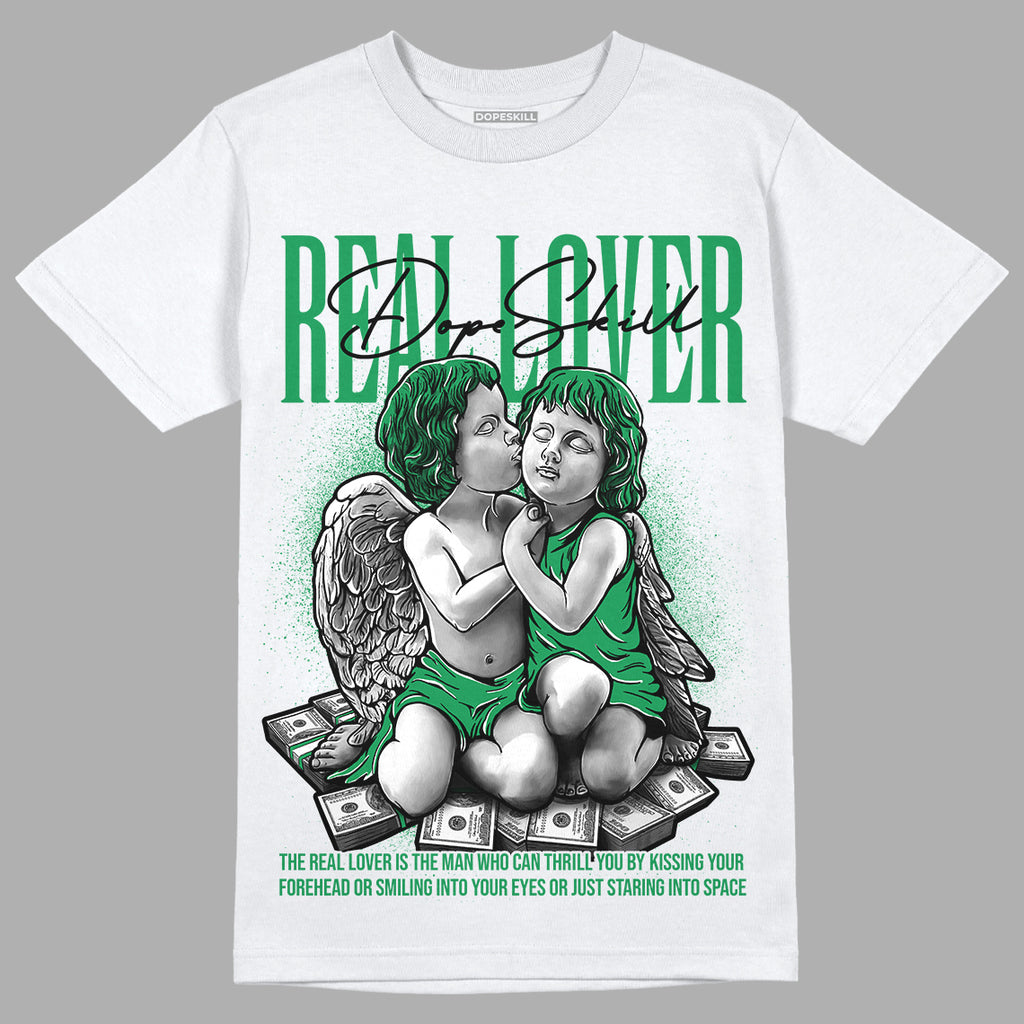 Jordan 6 Rings "Lucky Green" DopeSkill T-Shirt Real Lover Graphic Streetwear - White 
