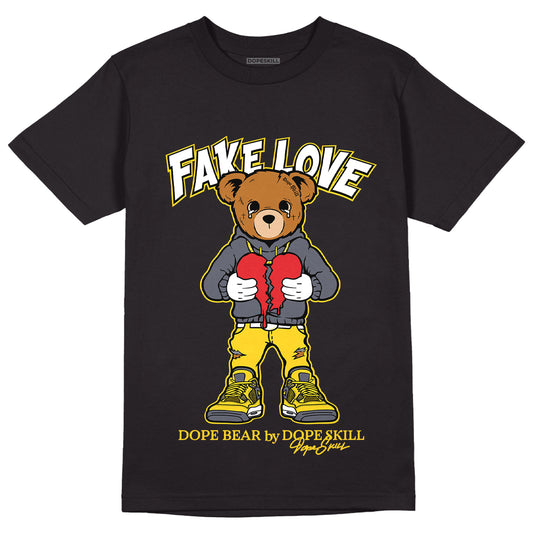 AJ 4 Lightning DopeSkill T-Shirt Fake Love Graphic