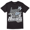 Jordan 6 Retro Cool Grey DopeSkill T-Shirt LOVE Graphic Streetwear - Black