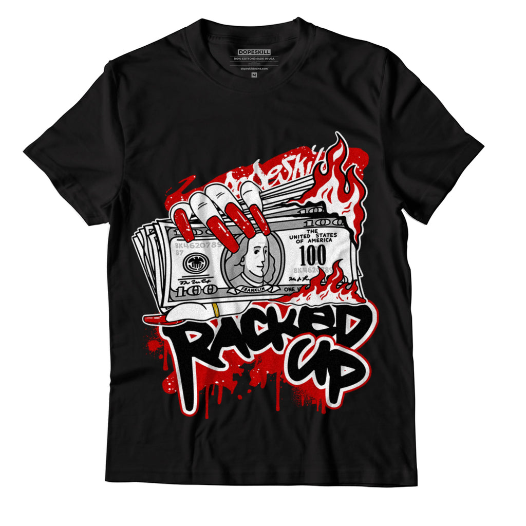 Jordan 6 “Red Oreo” DopeSkill T-Shirt Racked Up Graphic - Black
