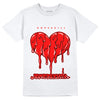 AJ 9 Chile Red DopeSkill T-Shirt Juneteenth Heart Graphic