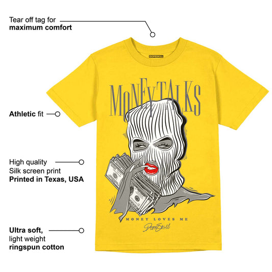 Lightning 4s DopeSkill Tour Yellow T-shirt Money Talks Graphic