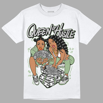 Seafoam 4s DopeSkill T-Shirt Queen Of Hustle Graphic - White