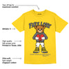 AJ 4 Lightning DopeSkill Tour Yellow T-shirt Fake Love Graphic