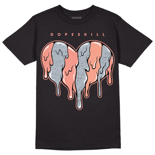 DJ Khaled x Jordan 5 Retro ‘Crimson Bliss’ DopeSkill T-Shirt Slime Drip Heart Graphic Streetwear - Black 