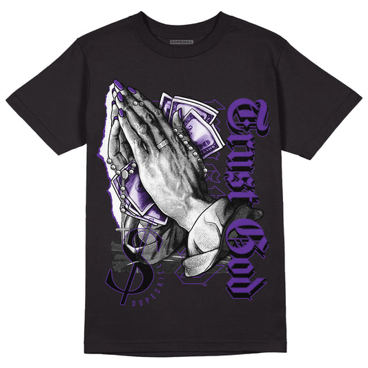 PURPLE Collection DopeSkill T-Shirt Trust God Graphic - Black