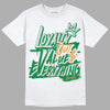 Nike SB x Jordan 4 “Pine Green” DopeSkill T-Shirt LOVE Graphic Streetwear - White