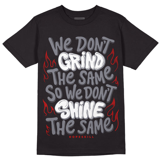 Fire Red 9s DopeSkill T-Shirt Grind Shine Graphic - Black