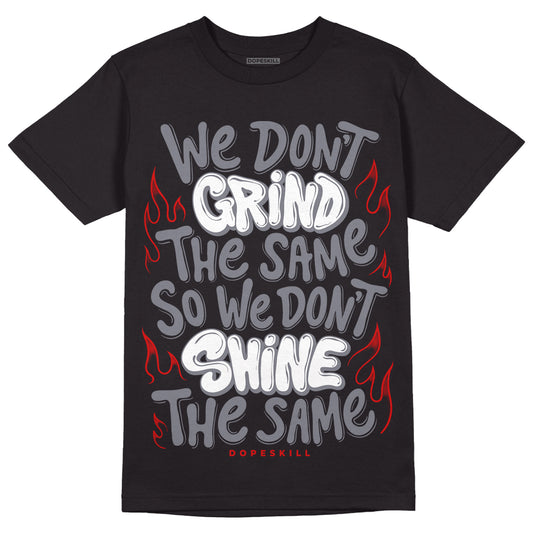 Fire Red 9s DopeSkill T-Shirt Grind Shine Graphic - Black