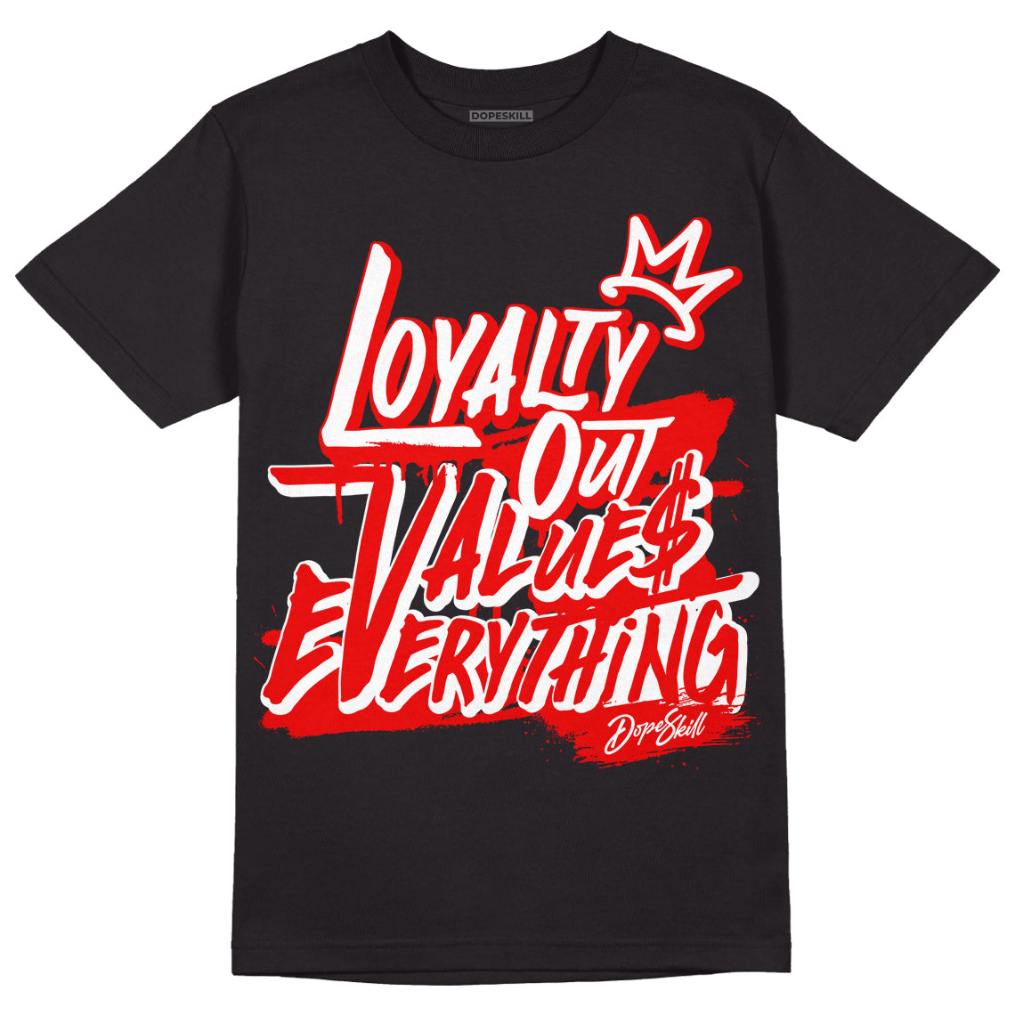 SB Dunk Low Cherry Sample DopeSkill T-Shirt LOVE Graphic Streetwear - Black 