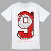 Gym Red 9s DopeSkill T-Shirt No.9 Graphic - White 