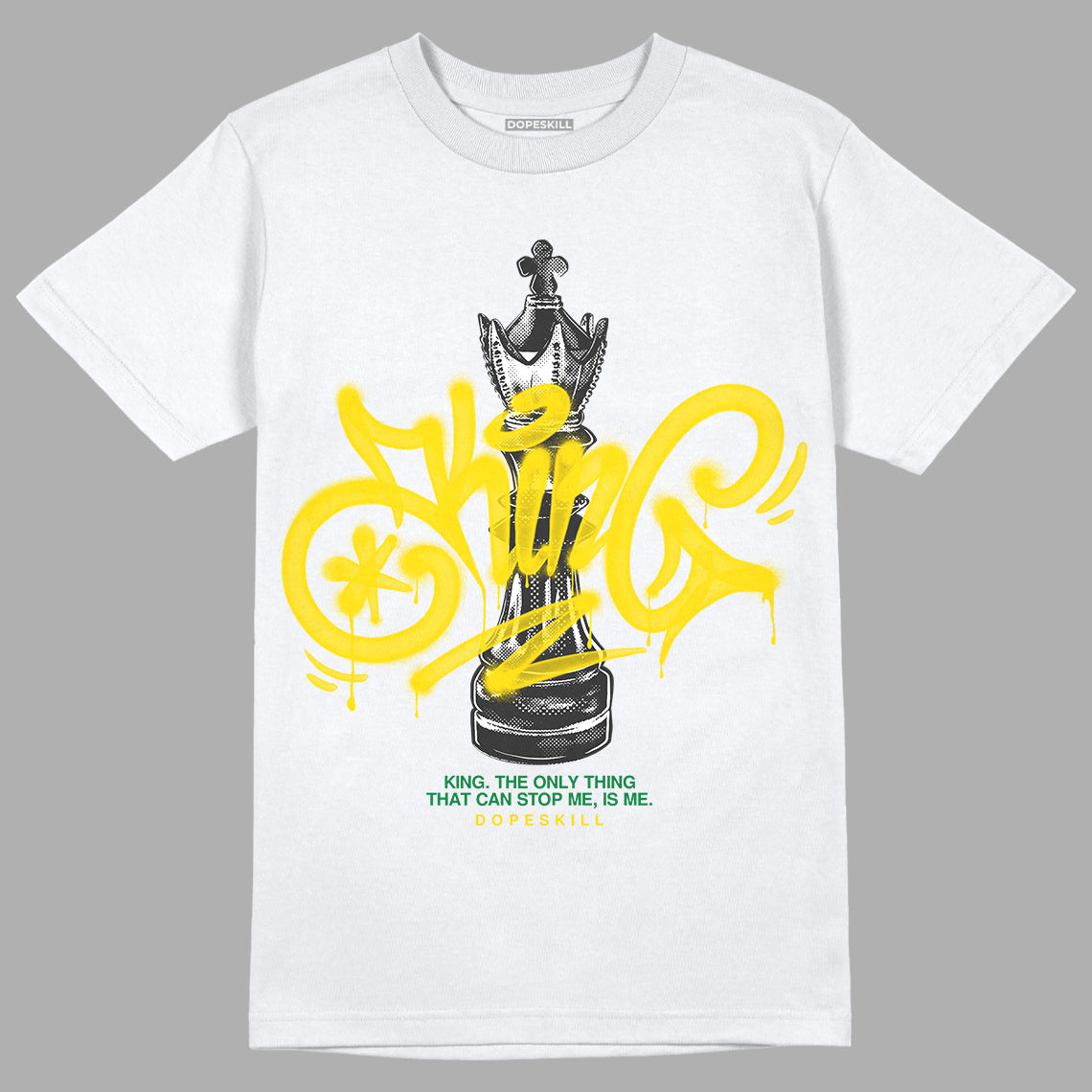 Dunk Low Reverse Brazil DopeSkill T-Shirt King Chess Graphic Streetwear - White