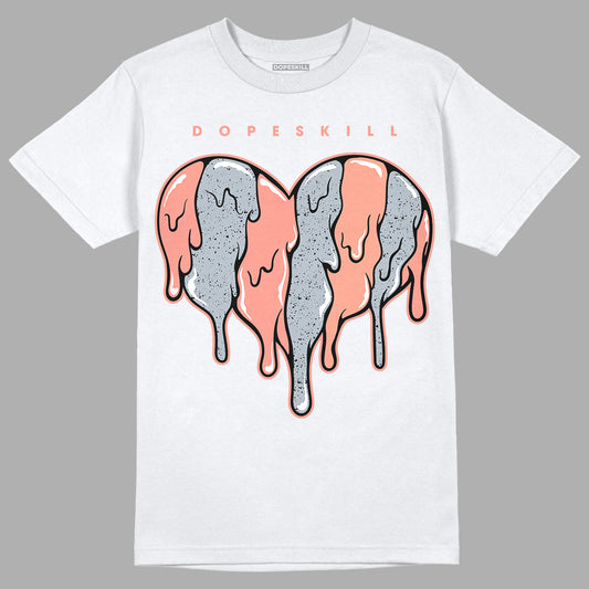 DJ Khaled x Jordan 5 Retro ‘Crimson Bliss’ DopeSkill T-Shirt Slime Drip Heart Graphic Streetwear - White 
