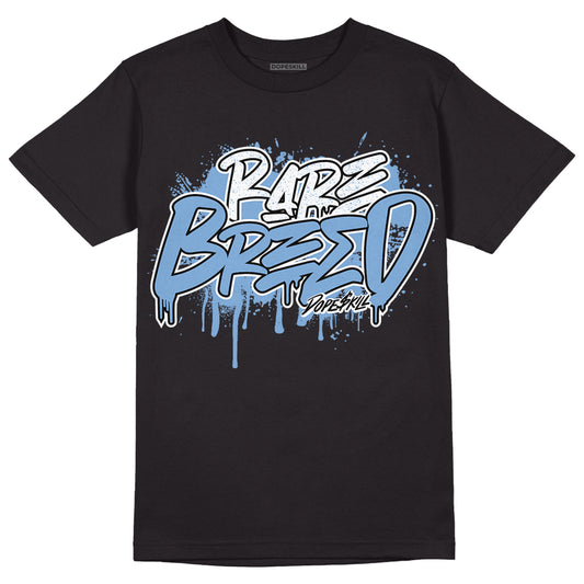 Jordan 5 Retro University Blue DopeSkill T-Shirt Rare Breed Graphic Streetwear - Black