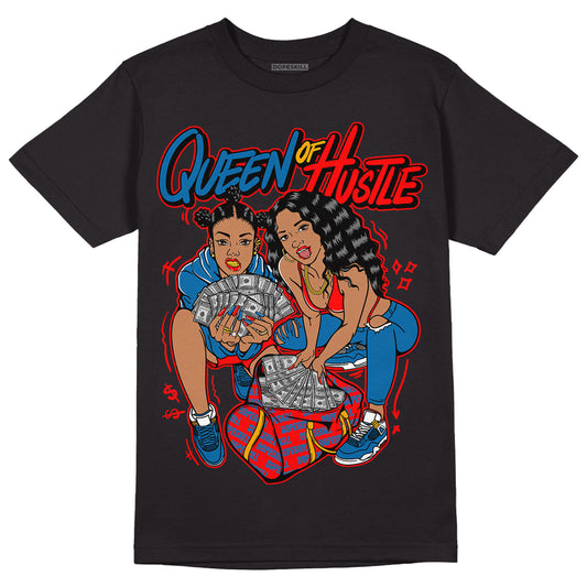 Messy Room 4s DopeSkill T-Shirt Queen Of Hustle Graphic - Black