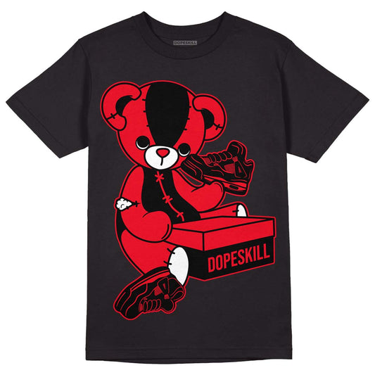 Red Thunder 4s DopeSkill T-Shirt Sneakerhead BEAR Graphic