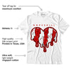 AJ 6 “Red Oreo” DopeSkill T-Shirt Slime Drip Heart Graphic