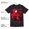 Red Thunder 4s DopeSkill T-Shirt Love Kills Graphic