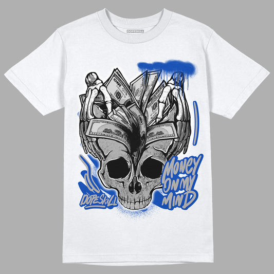 Racer Blue 5s DopeSkill T-Shirt MOMM Skull Graphic
