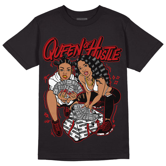 Playoffs 13s DopeSkill T-Shirt Queen Of Hustle Graphic - Black
