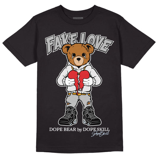 Black Metallic Chrome 6s DopeSkill T-Shirt Fake Love Graphic - Black