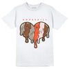 Jordan 3 “Desert Elephant” DopeSkill T-Shirt Slime Drip Heart Graphic - White