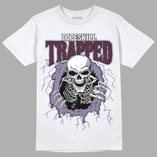A Ma Maniére x Jordan 4 Retro ‘Violet Ore’ DopeSkill T-Shirt Trapped Halloween Graphic Streetwear - White 